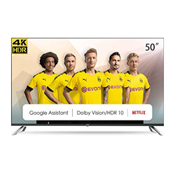 CHiQ Televisor Smart TV LED 50 Pulgadas, 4K UHD, HDR10/HLG, Android 9.0, WiFi, Bluetooth, Netflix, Prime Video, HDMI, USB - U50H7A en oferta