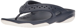 Crocs Swiftwater Deck Flip Men, Hombre Sandalia, Azul (Navy/White), 45-46 EU en oferta