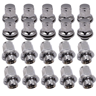20 X Aleación Tuerca De La Rueda Estilo M12x1.5 Perno para Jaguar F-Tipo QQ6