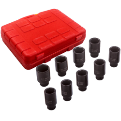 Kit de herramientas de extracción de zócalo de impacto de tuerca de eje de 9 piezas Kit de herramienta de extracción de 1/2 pulgada en oferta