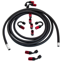 AN6 16.4FT Braided Gas/Oil/Fuel Line Hose with Hose End Fitting Kit 5Meters new características