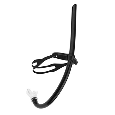 Perfeclan Freestyle Natación Centro De Respiración Snorkel Buceo Buceo Tubo De Respiración De Aire Boquilla De Silicona Accesorios Subacuáticos - Negr