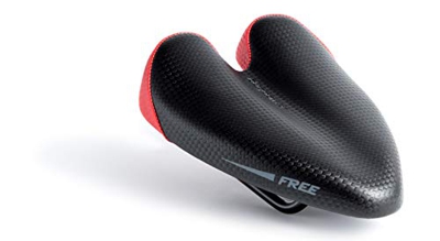 DUOPOWER Sillin Bicicleta MTB Antiprostatico – Sin Punta Carretera Modelo Free 2020 Apto Montaña Triatlon Sin Nariz Hombre Mujer Ciudad Rojo