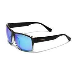 HAWKERS Gafas de Sol Deportivas Faster, para Hombre y Mujer, con Montura bicolor negro brillante a azul y lente cromada azul cielo con efecto espejo,  precio
