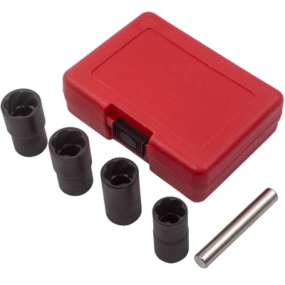 Extractor de tuercas de rueda de 5XLocking Tornillos bloqueados desgastados 1/2