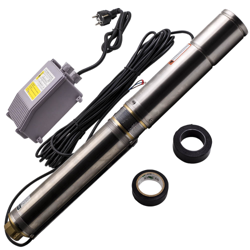 550W  Bomba de agua sumergible Bomba de pozo profundo 4000 L/h 7.6 Bar Tubería precio