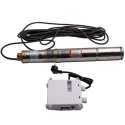 370 W Bomba Sumergible de Pozo Profundo Agua 1800 L/h  Acero inoxidable 7.5 bar características