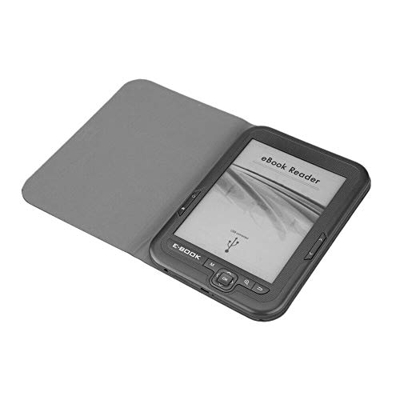 Gaetooely Lector de Ebook de 6 Pulgadas y 4 GB E-Ink Capacitiva e Book Luz Eink Pantalla E-Book E-Ink E-Reader MP3 con Estuche, WMA PDF HTML