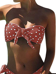 UMIPUBO Bikini Mujer Dos Piezas Ropa con Estampado de Lunares Push-Up Traje de baño con Lazo Acolchado Conjunto de Bikini de Playa Acolchado Bañador características