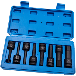Impact Allen Key Hexagon Hexagon Juego de llaves de vaso de 1/2 &quot;H5 a H19 Set de herramientas 8pcs / kit en oferta