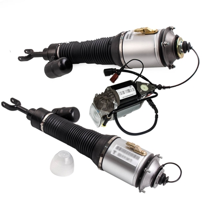 2x para VW Phaeton Suspension Neumática Delantero 3w0616040 3w0616039 + 1x bomb