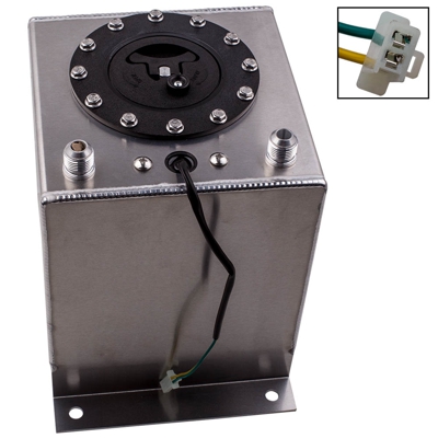 Universal 2.5 galones 10L tanque de celda de combustible espejo aluminio pulido envío de combustible GM