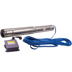 1.1KW Bomba para pozo profundo sumergible 4000l/h Estanque Tubo Acero inoxidable precio