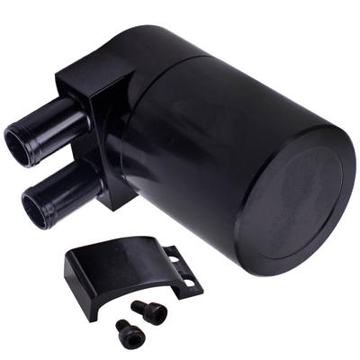 Black Aluminum Alloy Reservior Oil Catch Can Tank Bottle Baffled for BMW E60 535