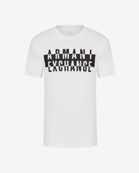 Armani Exchange - Camiseta De Hombre Blanca De Manga Corta características