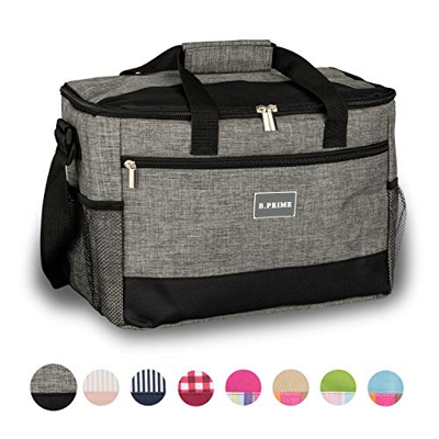 B.PRIME Classic Bolsa Nevera de 20l I 36 x 26 x 22 cm I Bolsa Aislante I Nevera para Picnic y Camping I Bolsa isotérmica para el Aire Libre I Viajes I