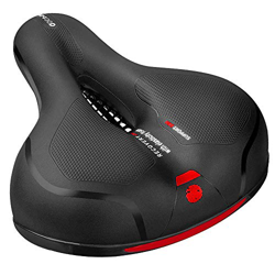 SPGOOD Sillín de Bicicleta, Cómodo Asineto Ergonómico, impermeable y reflectante, adecuado para hombres y mujeres, adecuado para bicicletas de montaña en oferta