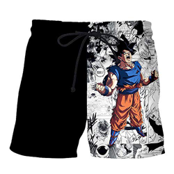NIEWEI-YI Hombre Bañador Shorts 3D Playa Natacion Pantalon Corto Poliéster Secado Rápido Ligero Moda Shorts Dragon Ball,4XL en oferta