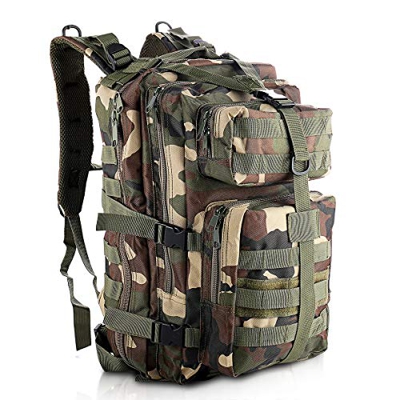 SHANNA Mochila Militar, Mochila táctica 35L Mochila del ejército MOLLE Mochila de Asalto Mochila de Combate táctica para Senderismo al Aire Libre Camp
