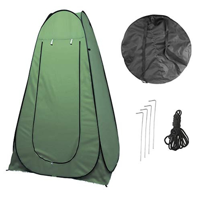 Vinteky 120x120x190cm Acampar Tienda de Ducha Vestuario Impermeable Camping Desplegable Pop Up, Tienda de Campaña Portátil para Privacidad al Aire Lib