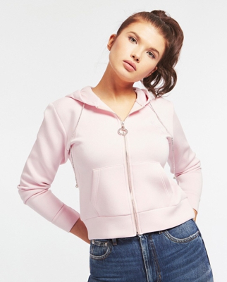 Guess - Sudadera De Mujer Ivonne Con Capucha Y Cierre Con Cremallera Frontal
