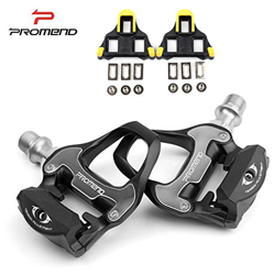 PROMEND Pédales automatiques pour Vélos de route Vélos de course + Cales SPD-SL, Flycoo en oferta