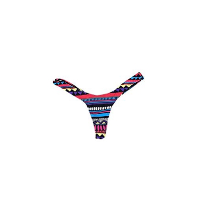 BaZhaHei Bikini de Mujer Traje de baño de Mujer Bikini de Mujer con Estampado brasileño Tanga de baño Bañador de Playa Traje de baño Camiseta de Mujer