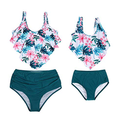 AmzBarley Traje de Baño Bañador de Mujer Tankini Push up Dos Piezas Conjuntos,Sexy Bikinis Mujer Braga Alta Cintura y sin Manga Acolchado Bra Top con  precio