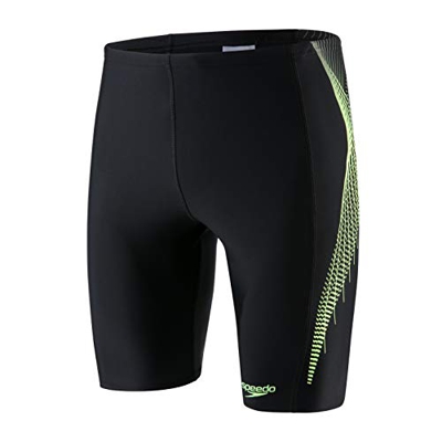 Speedo Placement Bañadores Jammer, Hombre, Multicolor (Black/Green/Grey), 30 (ES 75 CM)