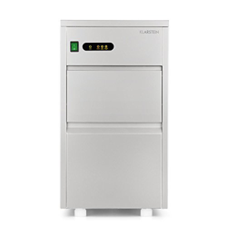 Klarstein - Powericer XL, Máquina industrial de cubitos de hielo, Sabor neutro, Potencia 145W, 20kg/24h, Soporta 3,5kg, Pala y tubos, Acero Inoxidable precio