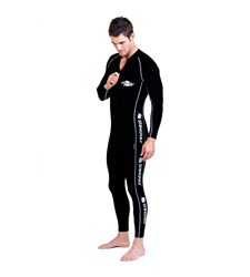 Stingray - Traje de natación para hombre, protección solar, estilo deportivo Negro Negro + plateado con costuras planas. XXL en oferta