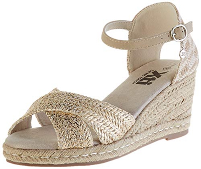 XTI 49706.0, Sandalias con Plataforma para Mujer, Dorado (Oro Oro), 38 EU