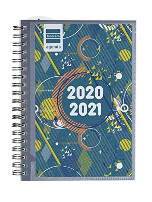 Finocam - Agenda Curso 2020-2021 para Secundaria Octavo, 120 x 169, Semana Vista Apaisada (sept-ag) Mini Institut Tapa Personalizable, Español