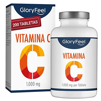Vitamina C 1000 mg - Suministro para 7 Meses - Solo 1 Tableta al Día - Vitamina C Pura Reduce el cansancio y la fatiga y mejora el sistema inmunológic