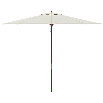 paramondo Parasol parakoala sombrilla de Madera, 3m, Redonda, Color Blanco