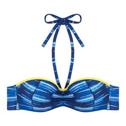 Cherry Beach Dolphin Beach Parte Superior de Bikini, Denim Blue, 90 C para Mujer características