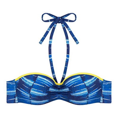 Cherry Beach Dolphin Beach Parte Superior de Bikini, Denim Blue, 90 C para Mujer