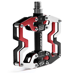INBIKE Pedales Antideslizante De MTB Bicicleta, Pedales Plataforma De Aluminio Rodamiento De Acero Cromado 9/16 para Bicicleta De Montaña Bicicleta De en oferta