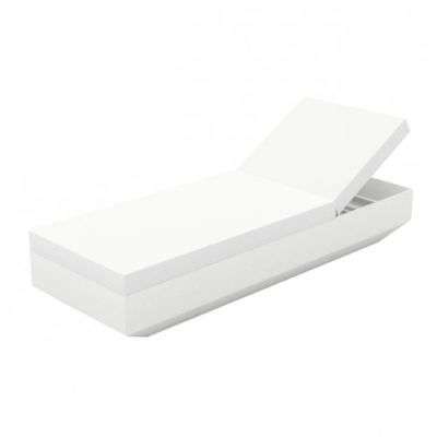 Vondom Vela - Tumbona, color blanco mate