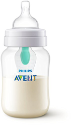 Philips Avent Scf813/14 - Biberón Anti Cólicos con Sistema Patentado Airfree, 260 Ml, Silicona, Transparente características