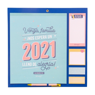 Mr.Wonderful - Calendario Familiar Mr Wonderful : Venga Familia. ¡nos Espera Un 2021 Lleno De Alegría!