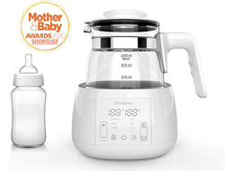 ÜneeQbaby - Hervidor de agua con termostato integrado, para la alimentación de biberón, mantiene la temperatura deseada hasta 24 horas, cristal de bor en oferta