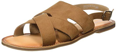 Kickers Dilani-2, Sandalias con Correa de Tobillo para Mujer, Marrón (Camel 114), 41 EU
