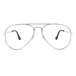 CGID Gafas Sin Graduar Piloto Clásicas Montura de Gafas Mujer Templo de Metal de Memoria Protección UV400 P25 características