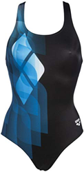 ARENA Bañador 1P Mirrors Swim Pro Back Traje De Baño, Mujer, Black/Turquoise, 48 precio