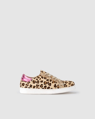 Kids Collection - Zapatillas De Niña En Camel Con Print Animal