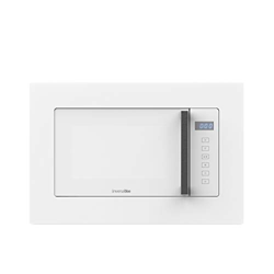 UNIVERSALBLUE Microondas Encastrable Cristal Blanco | Grill |Integrable | 700W de Potencia | Capacidad 20L | Temporizador | Multifunción | 5 potencias precio