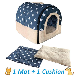 ANPI 2 en 1 Casa y Sofá para Mascotas, Lavable a Máquina Casa Nido Cueva Cama de Perro Gato Puppy Conejo Mascota Antideslizante Plegable Suave Calenta características