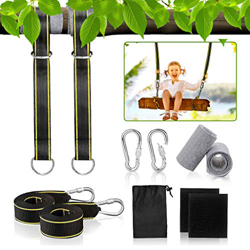 Dutison – Fijación para hamaca con 2 mosquetones de carga pesada y anillas en D (soporte de 800 kg), 2 protectores de árboles acolchados y bolsa de al precio