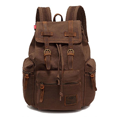 Koolehaoda Vintage Canvas Bolsos/Mochila Mochilas Viajes Senderismo camping Mochila Senderismo Bolsa de viaje Laptop Mochila Bolso Mochila Escolar par